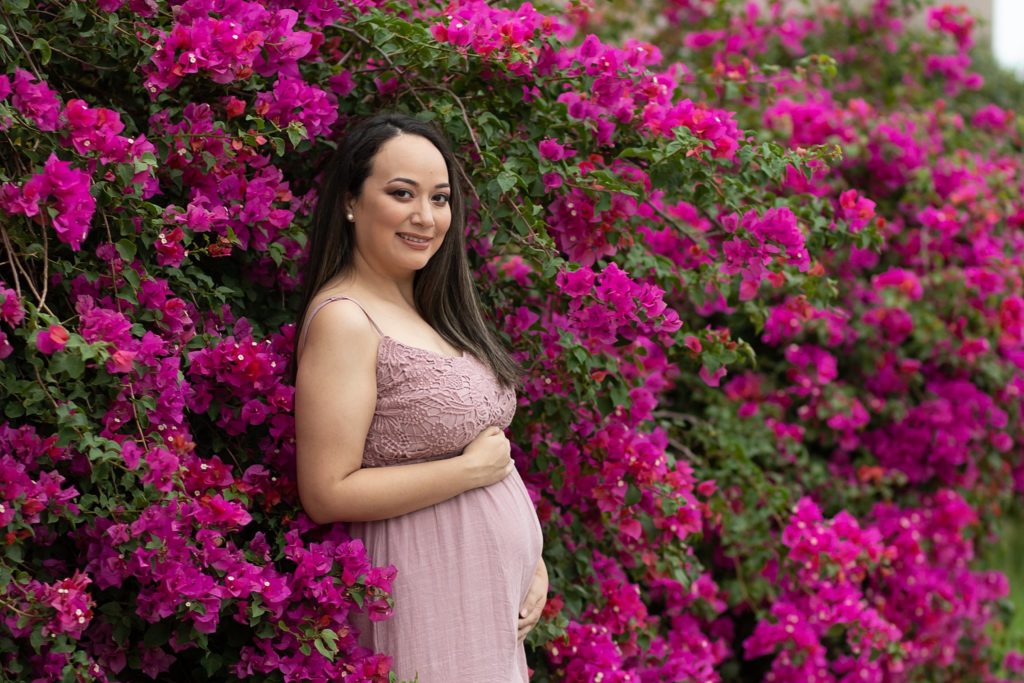 floral maternity photos 